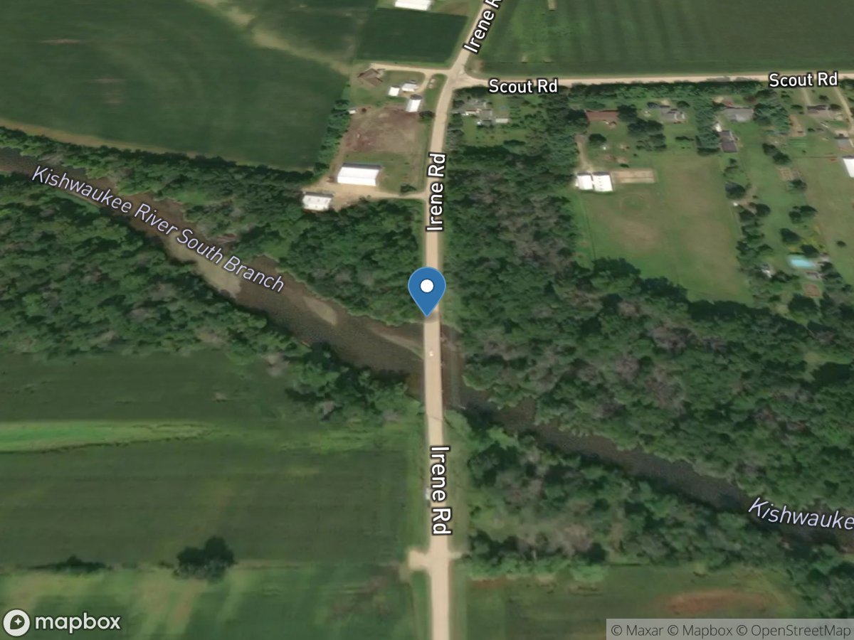 South Branch Kishwaukee River near Fairdale IL location