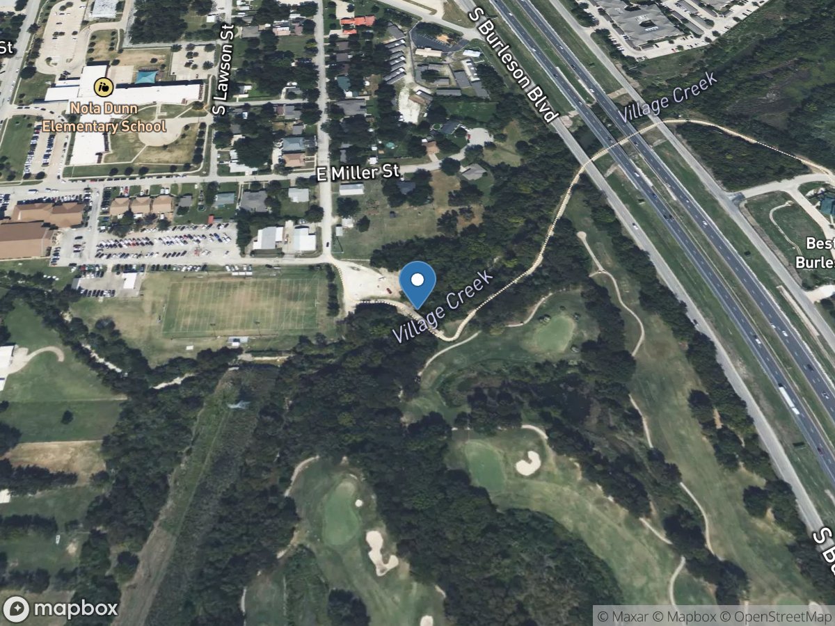 Village Creek at Burleson, TX location