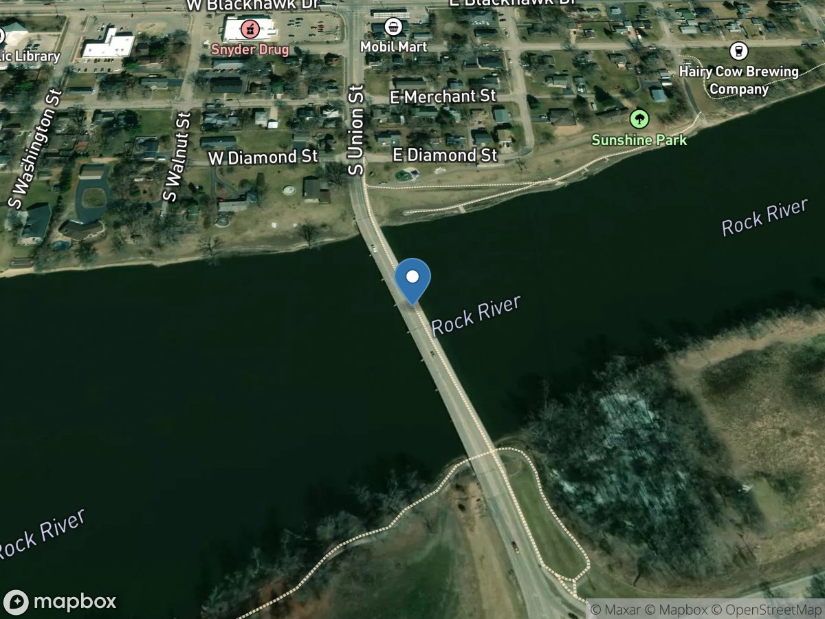 Rock River at Byron, IL location