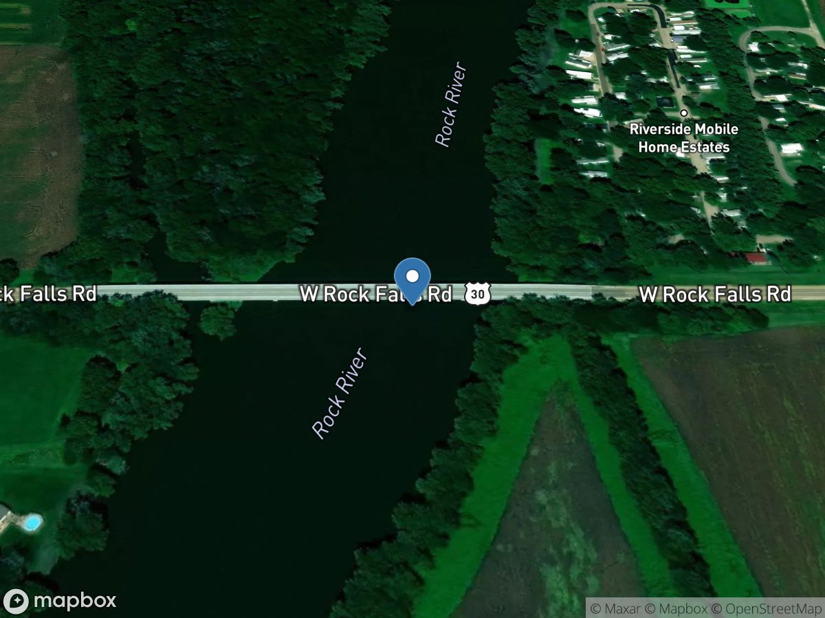 Rock River at Como, IL location