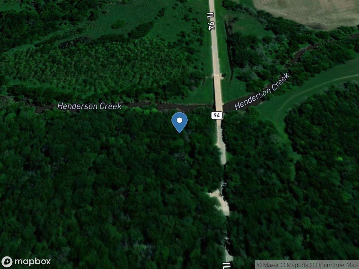 Henderson Creek near Oquawka, IL location