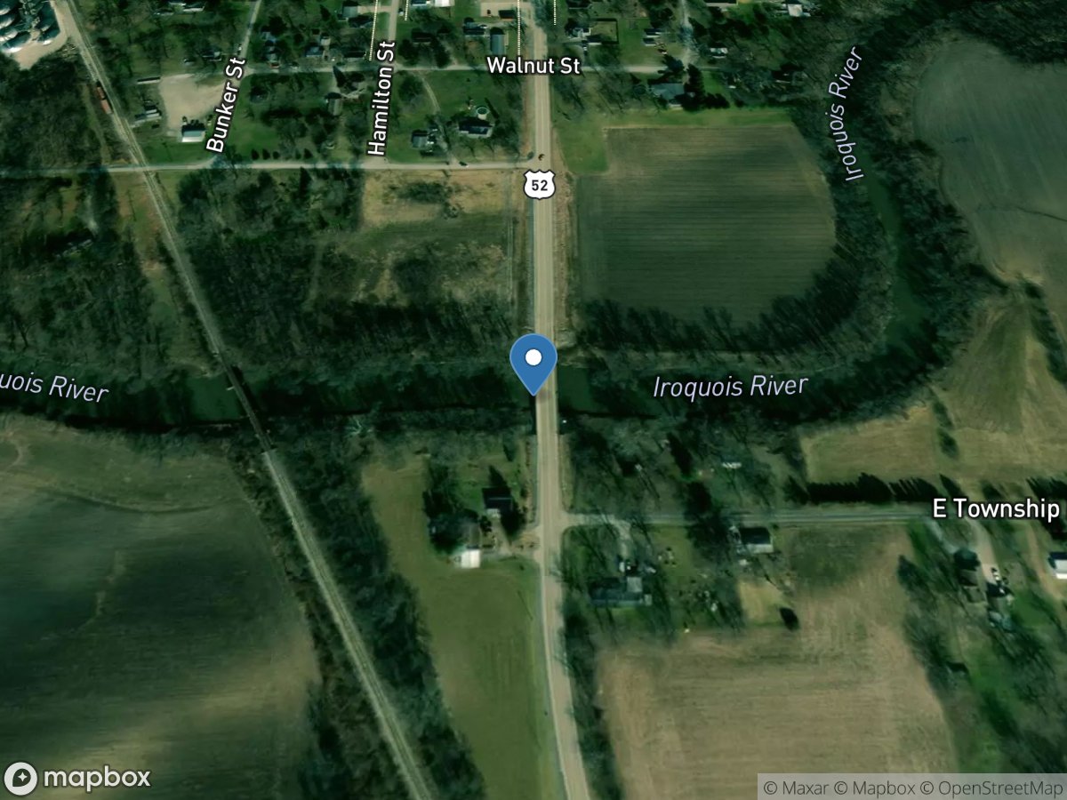 Iroquois River at Iroquois, IL location