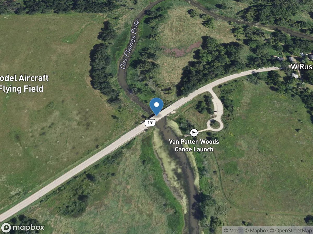 Des Plaines River at Russell, IL location