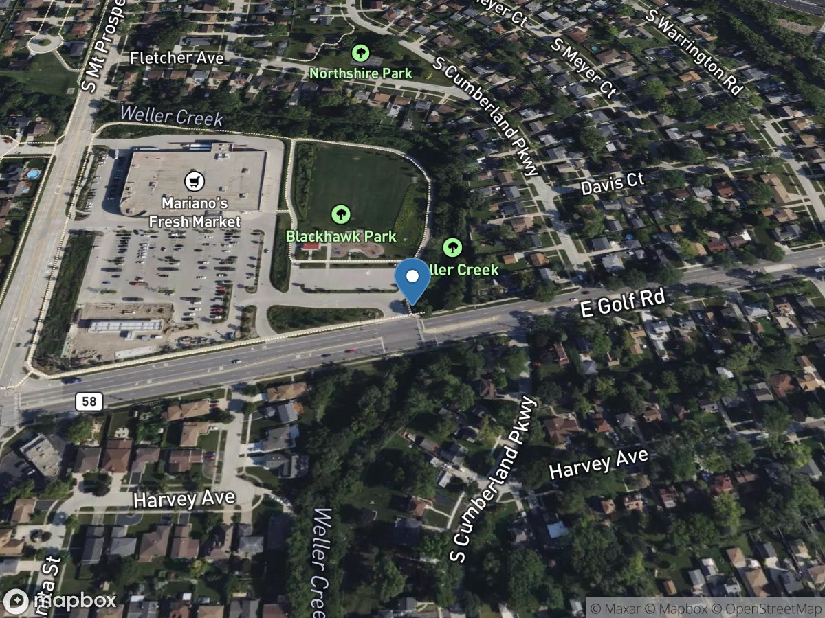 Weller Creek at Des Plaines, IL location