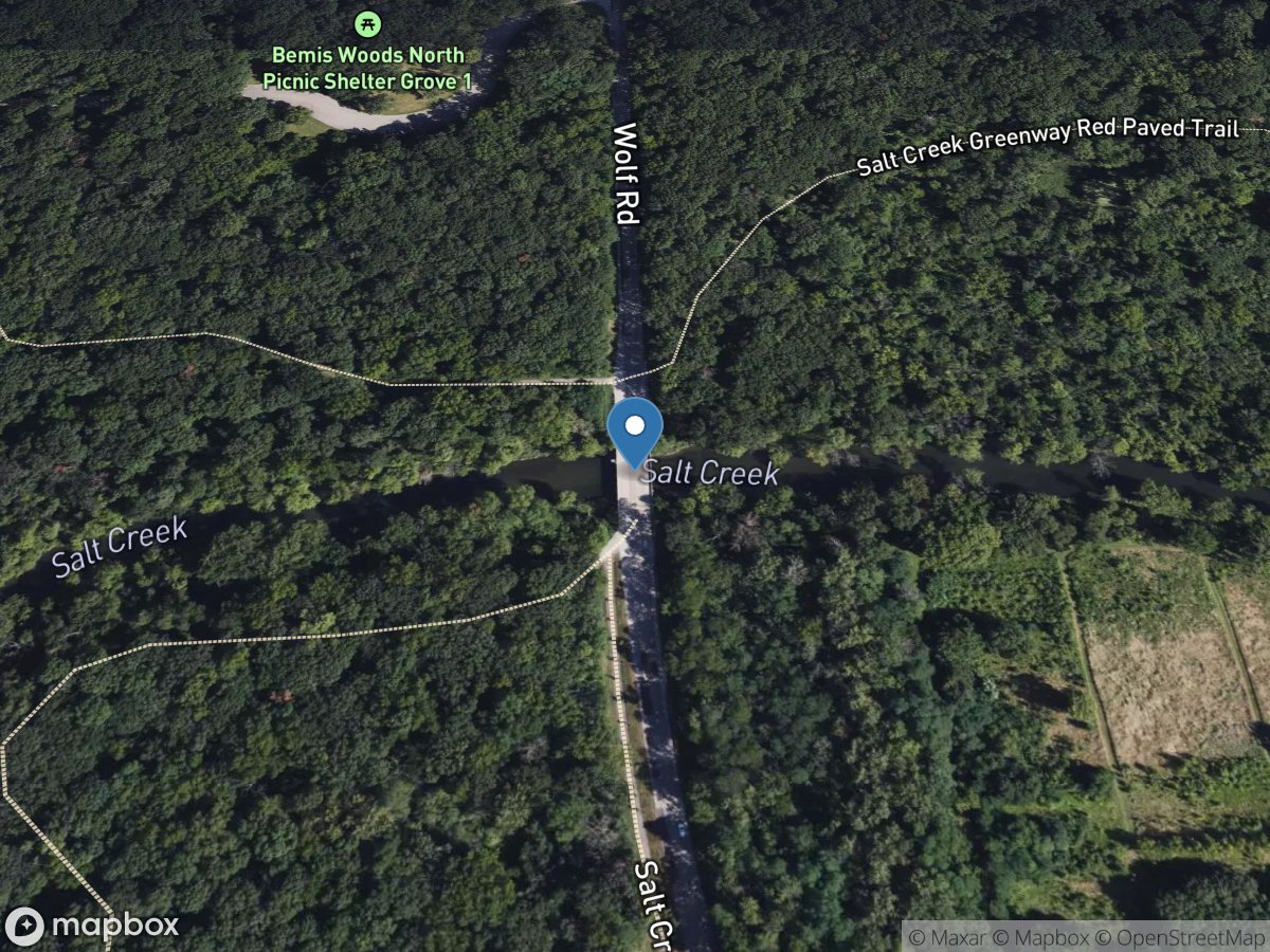 Salt Creek at Western Springs, IL location