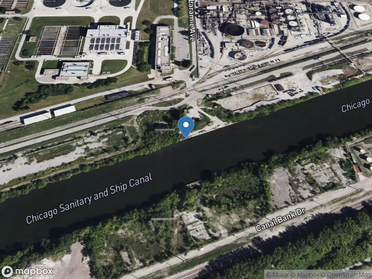 Chicago Sanitary and Ship Canal at Stickney, IL location