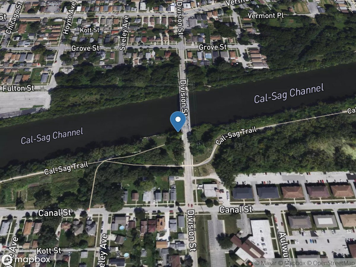 Calumet Sag Channel at Blue Island, IL location