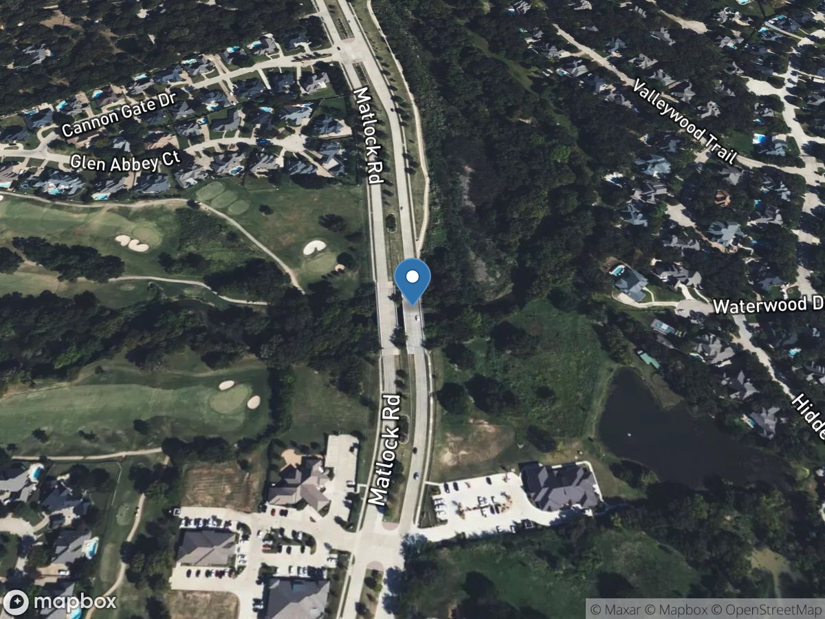 Walnut Creek near Mansfield, TX location