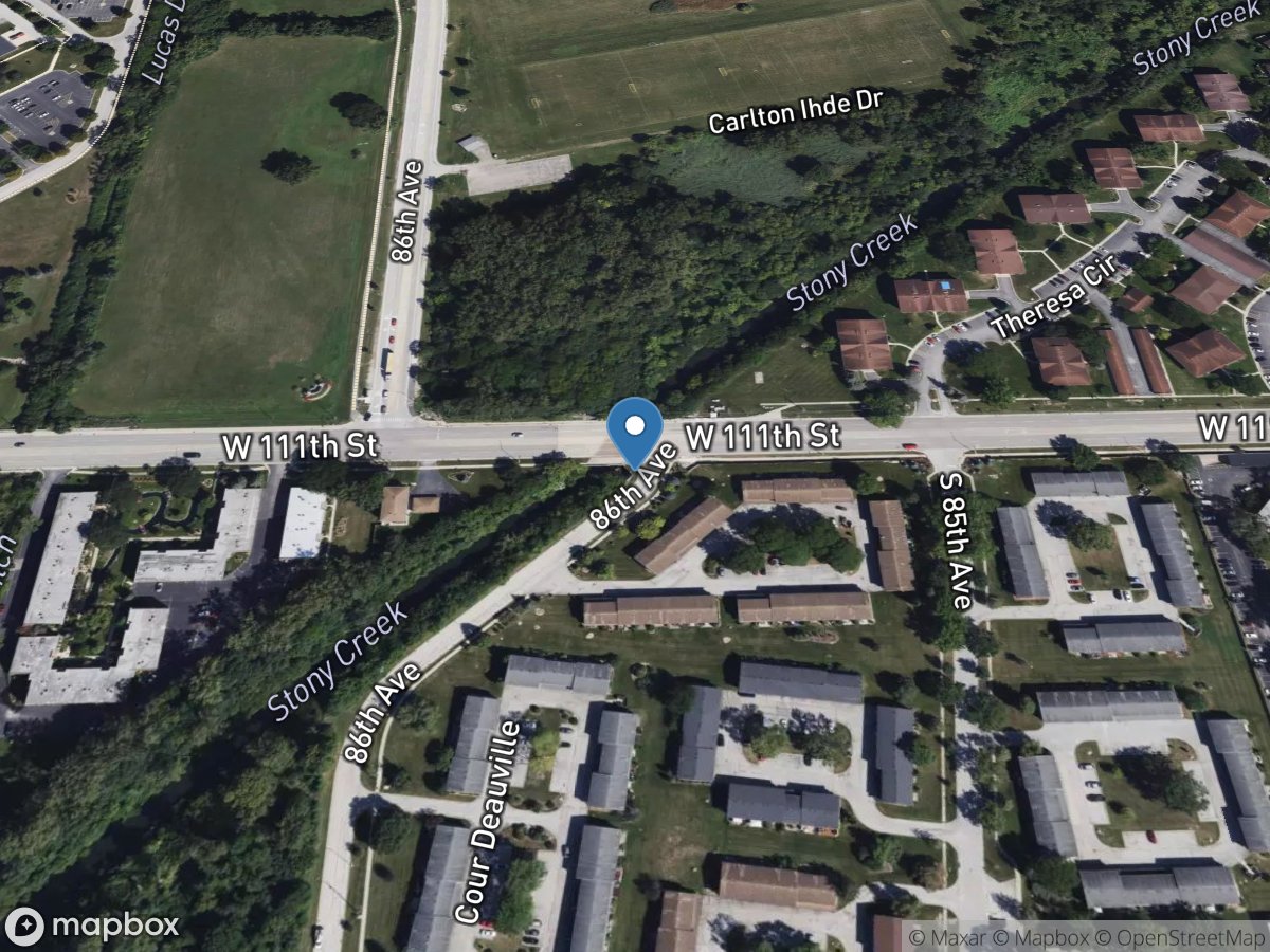 Stony Creek (west) near Worth, IL location