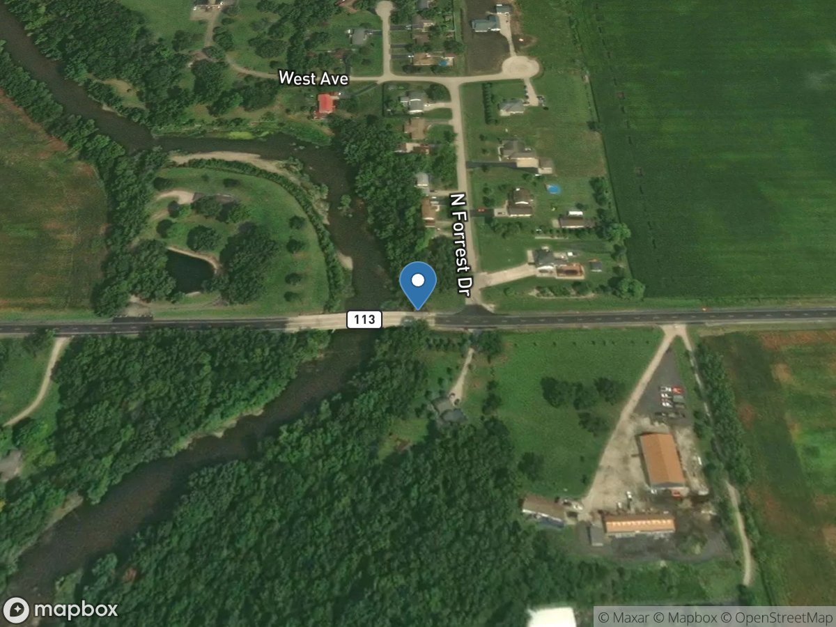 Mazon River near Coal City, IL location