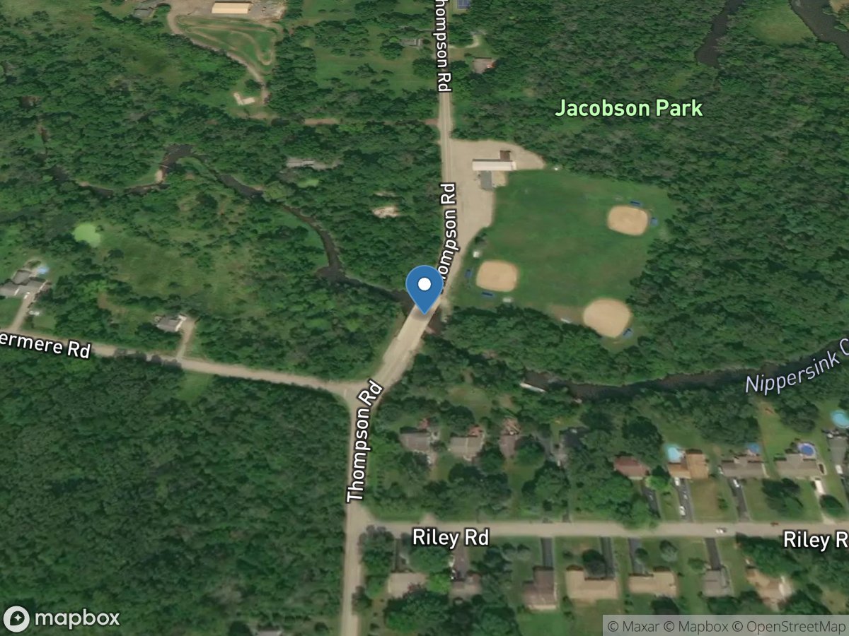 Nippersink Creek above Wonder Lake, IL location