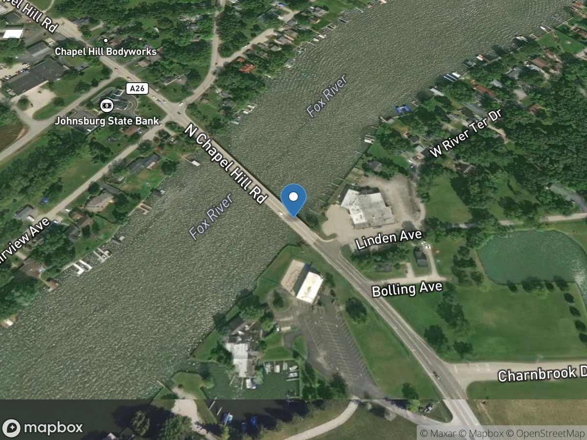 Fox River at Johnsburg, IL location