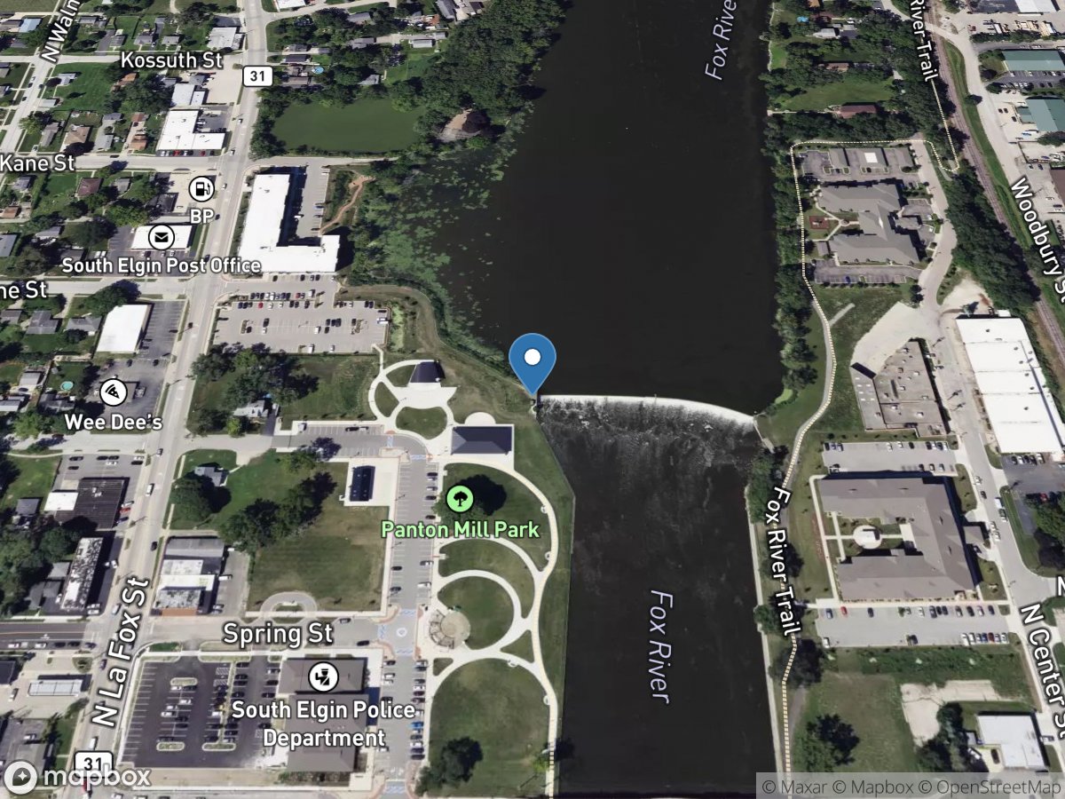 Fox River at South Elgin, IL location