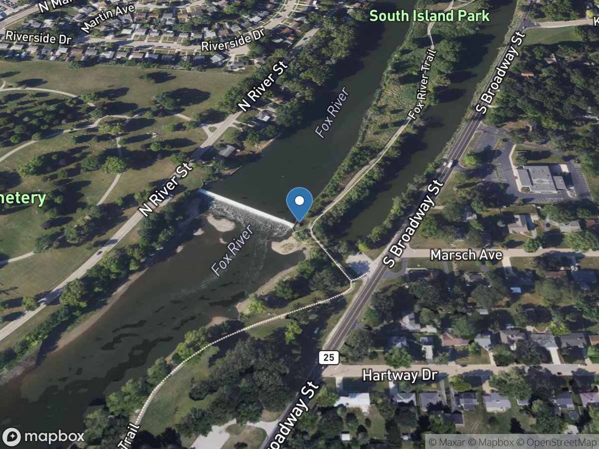 Fox River at Montgomery, IL location