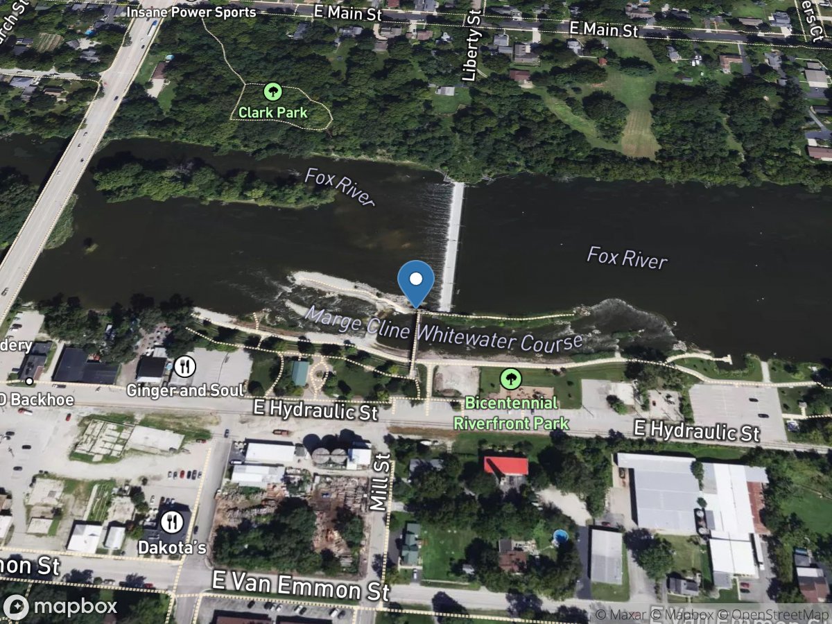 Fox River Bypass at Yorkville, IL location