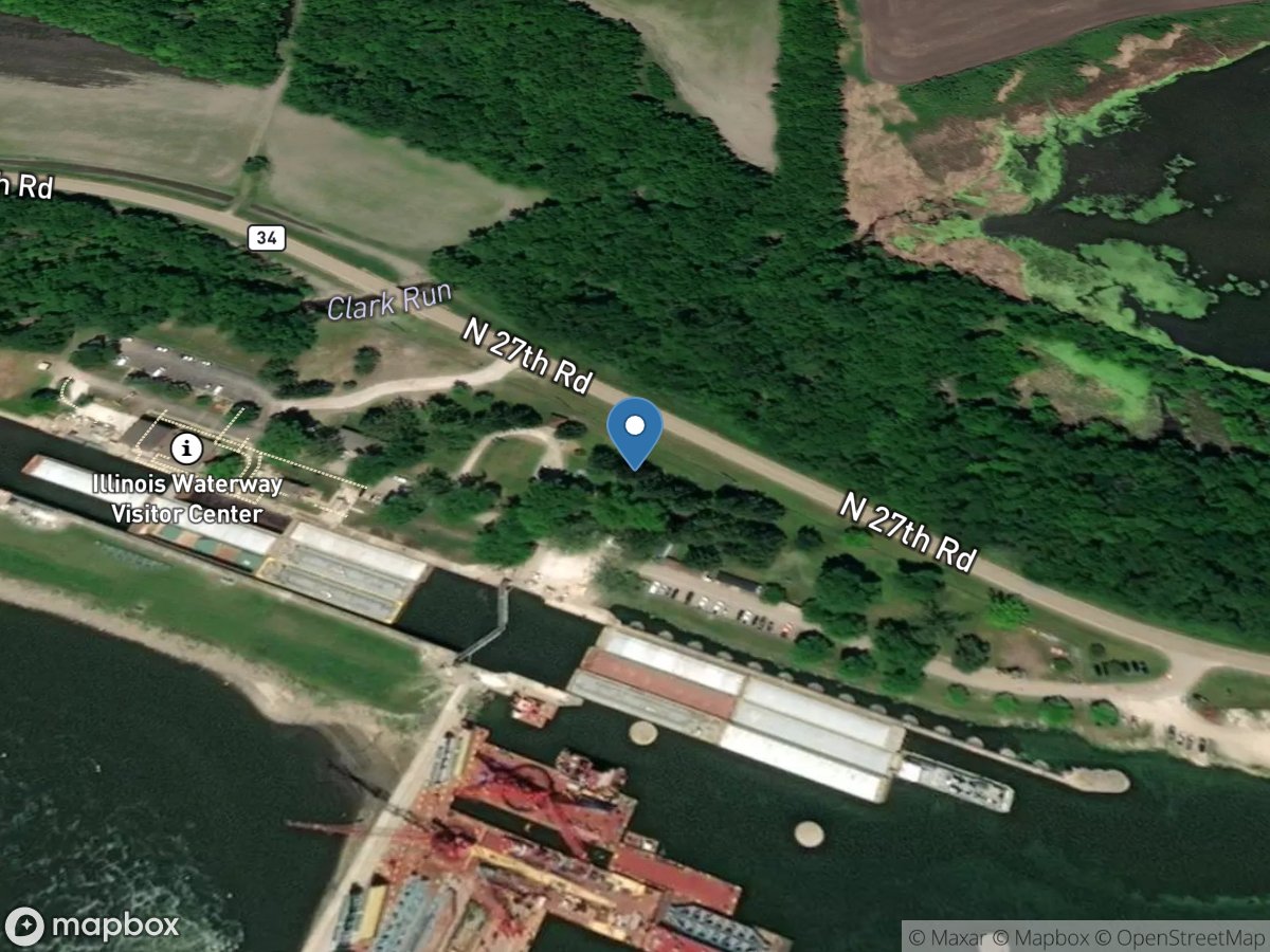 Illinois River at Starved Rock, IL location