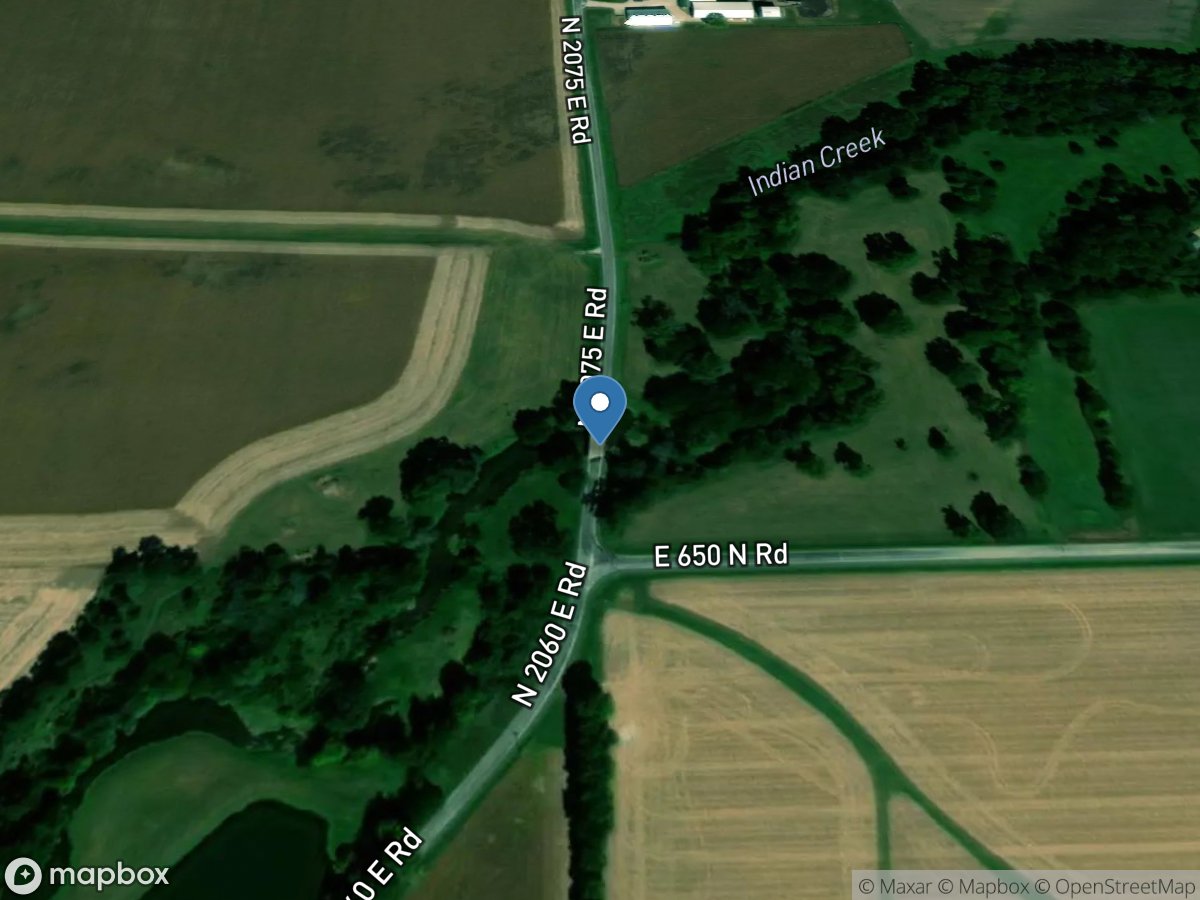 Indian Creek near Fairbury, IL location