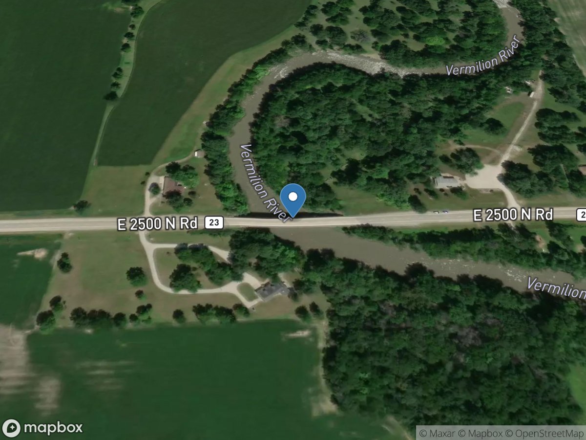 Vermilion River at Rte 23 near Cornell, IL location