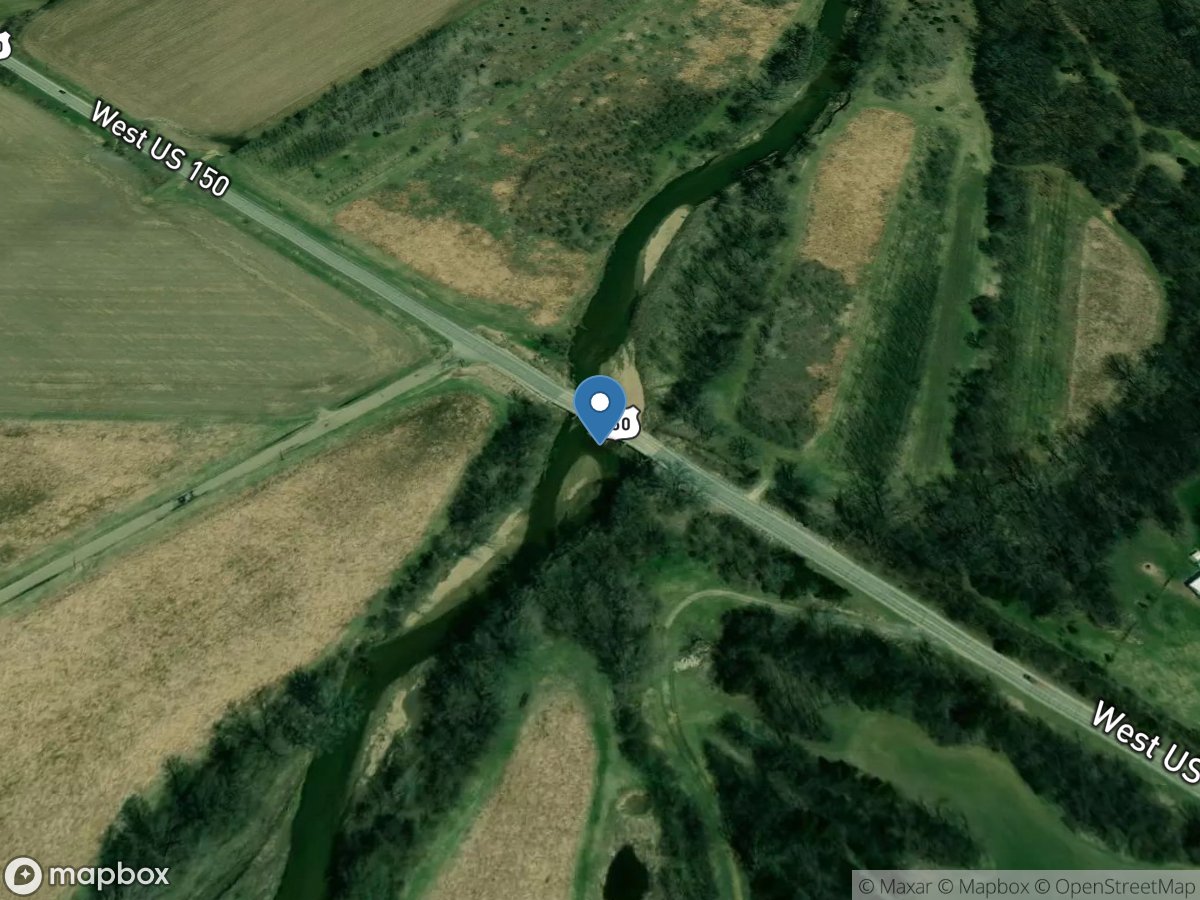 Kickapoo Creek near Kickapoo, IL location