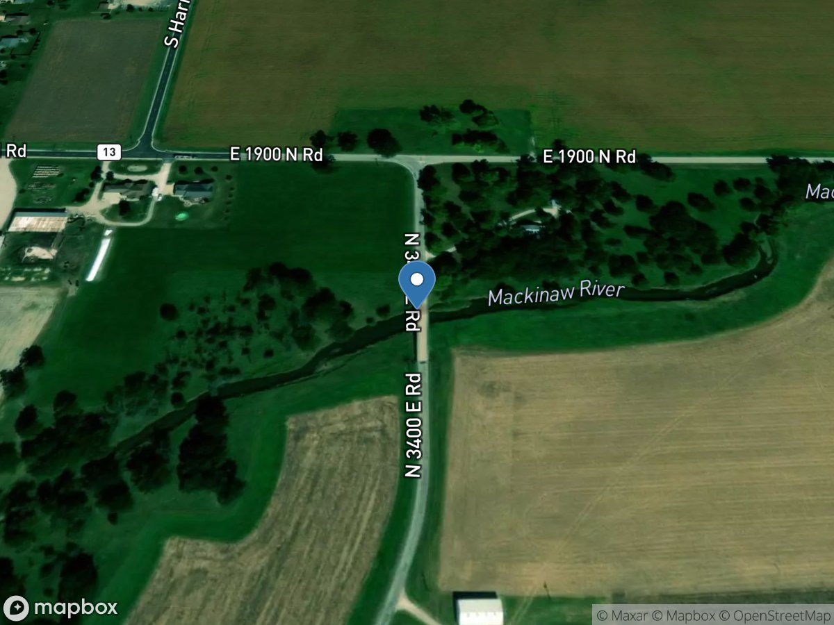 MacKinaw River at 3400e near Colfax, IL location