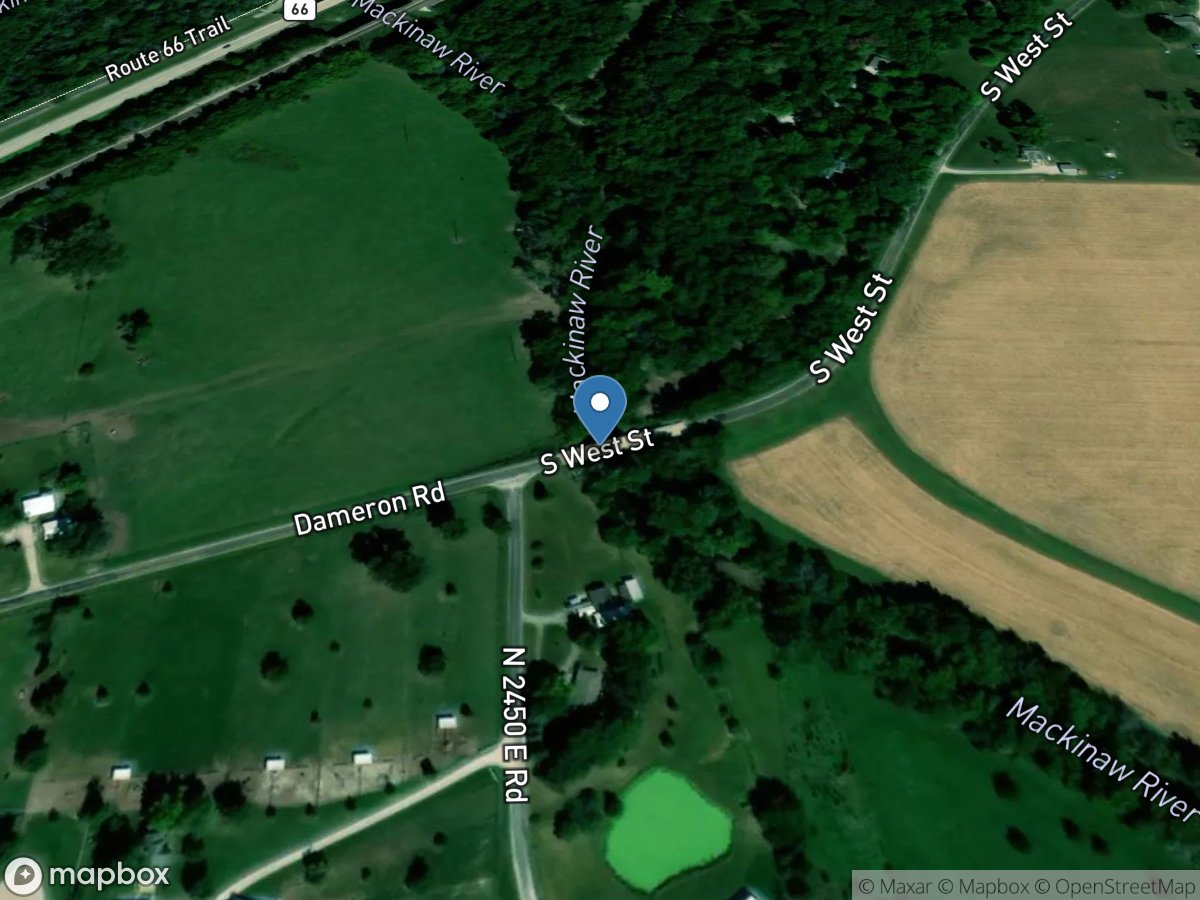 MacKinaw River near Lexington, IL location