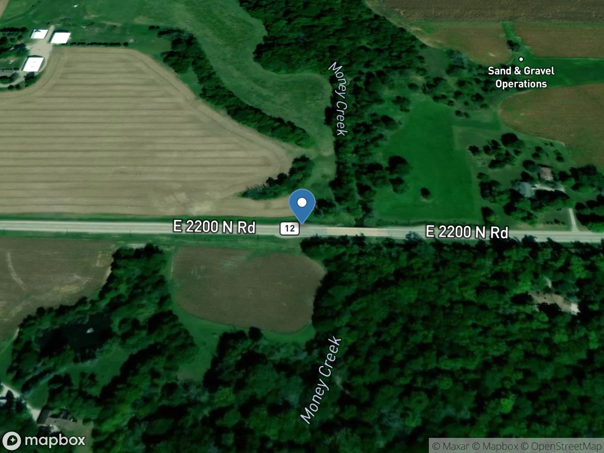 Money Creek near Towanda, IL location