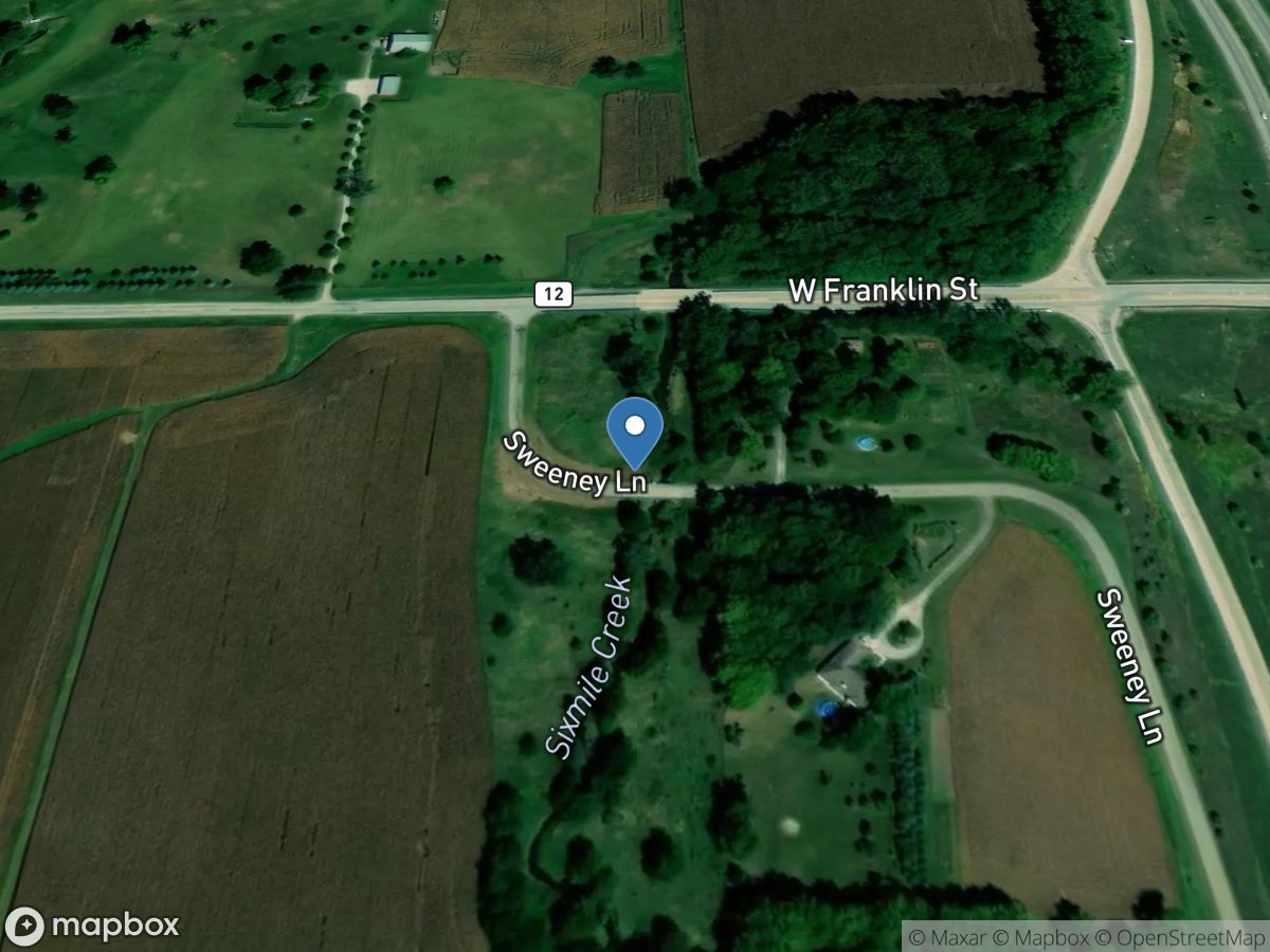 Sixmile Creek at Hudson, IL location