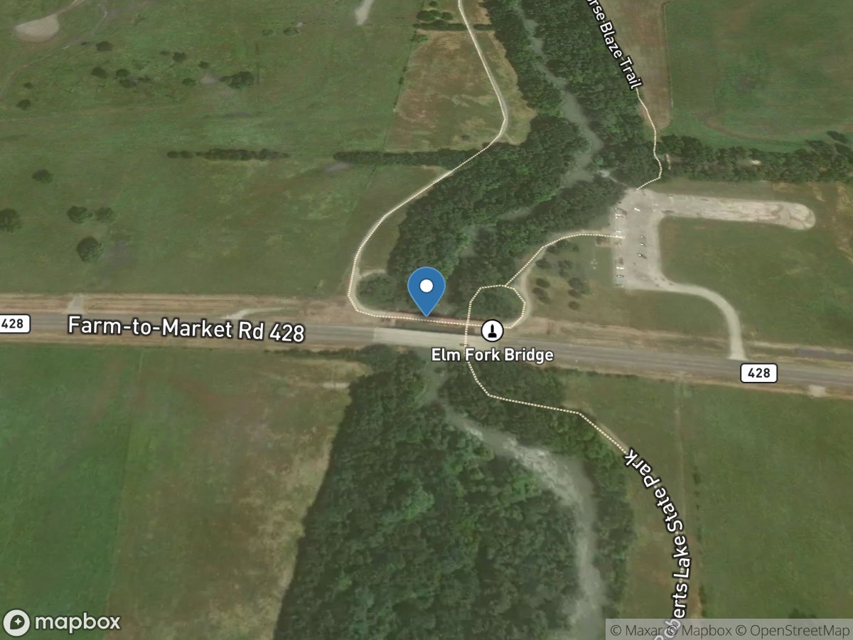 Elm Fork Trinity Rv at FM 428 near Aubrey, TX location