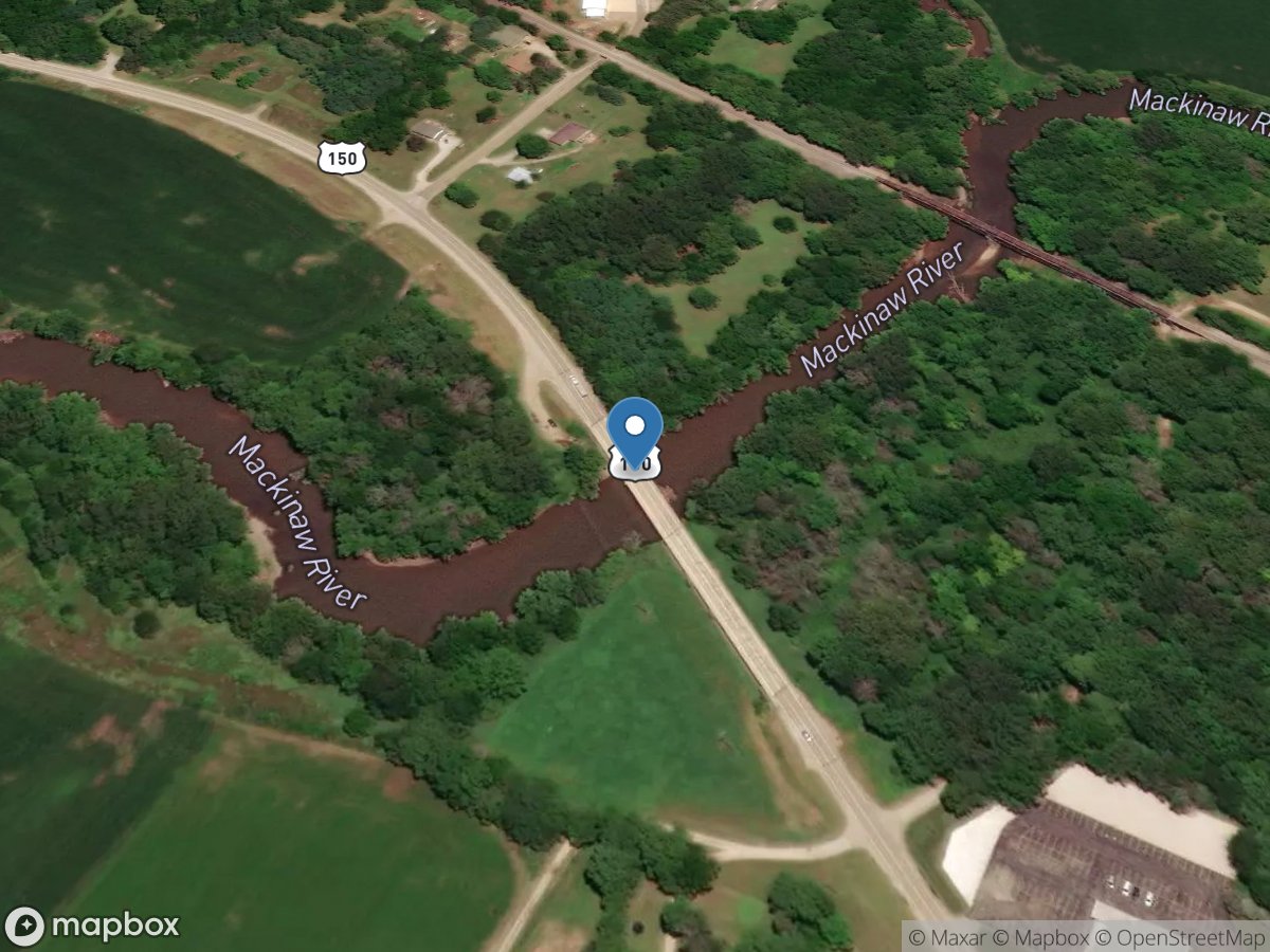 MacKinaw River near Congerville, IL location