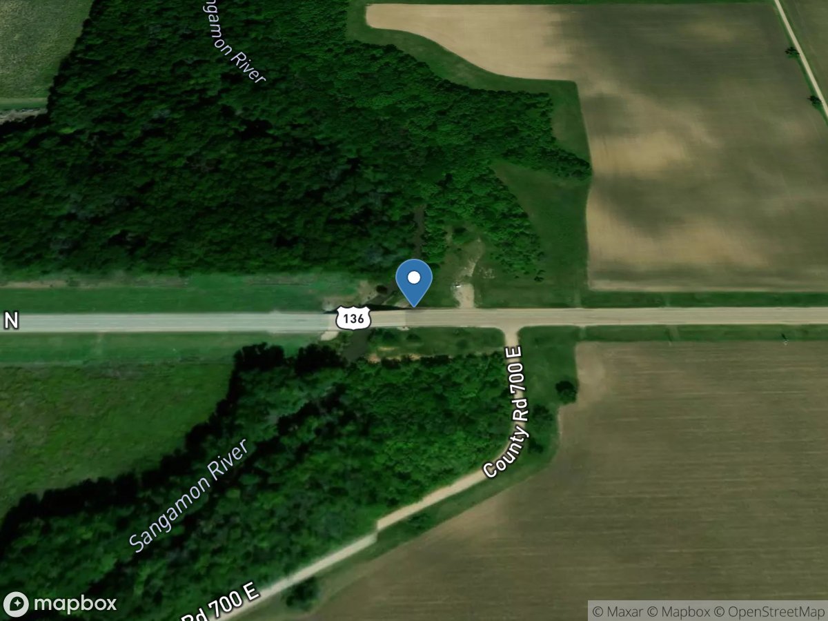 Sangamon River at Fisher, IL location