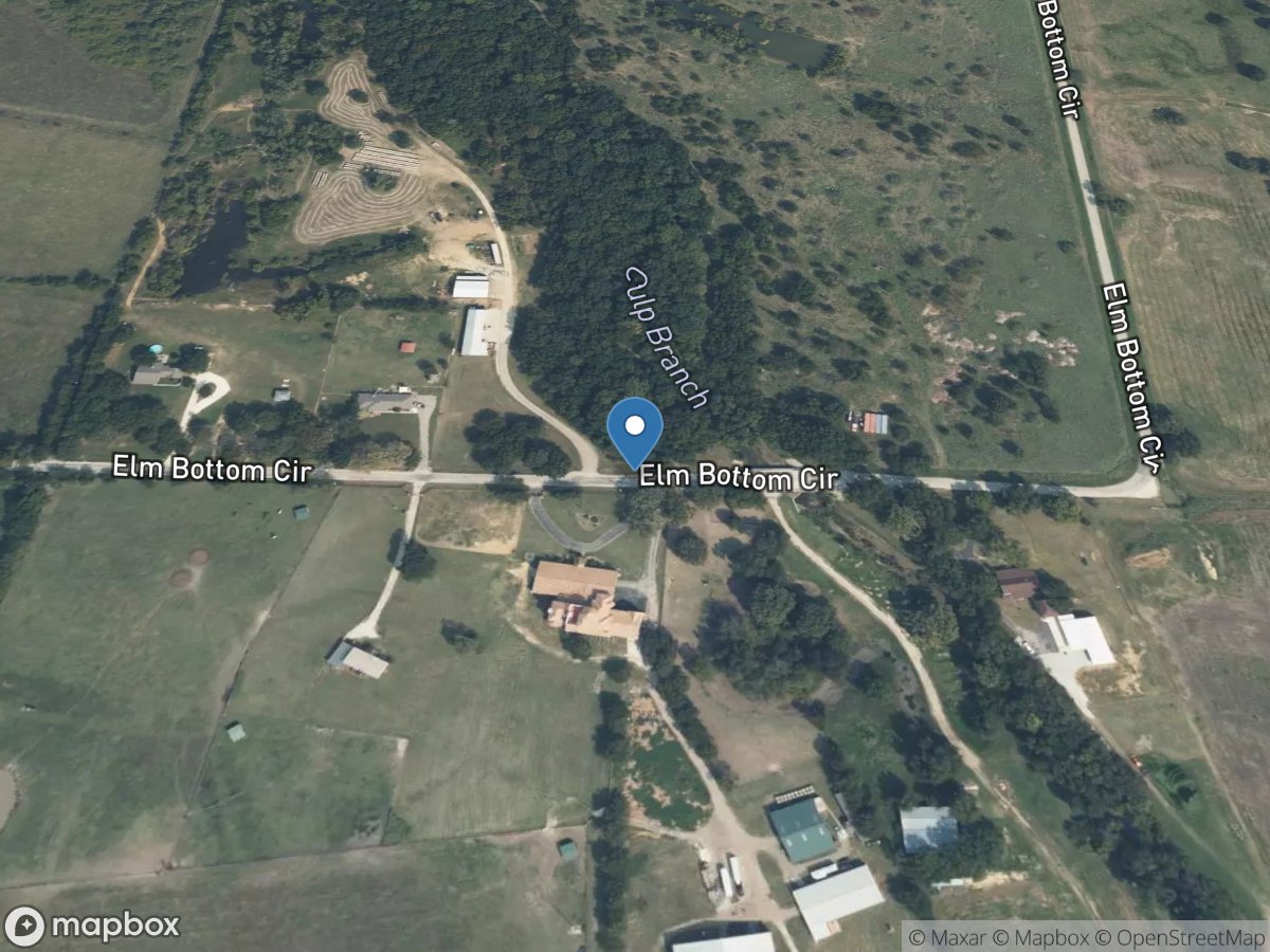 Culp Branch at Elm Bottom Road near Aubrey, TX location