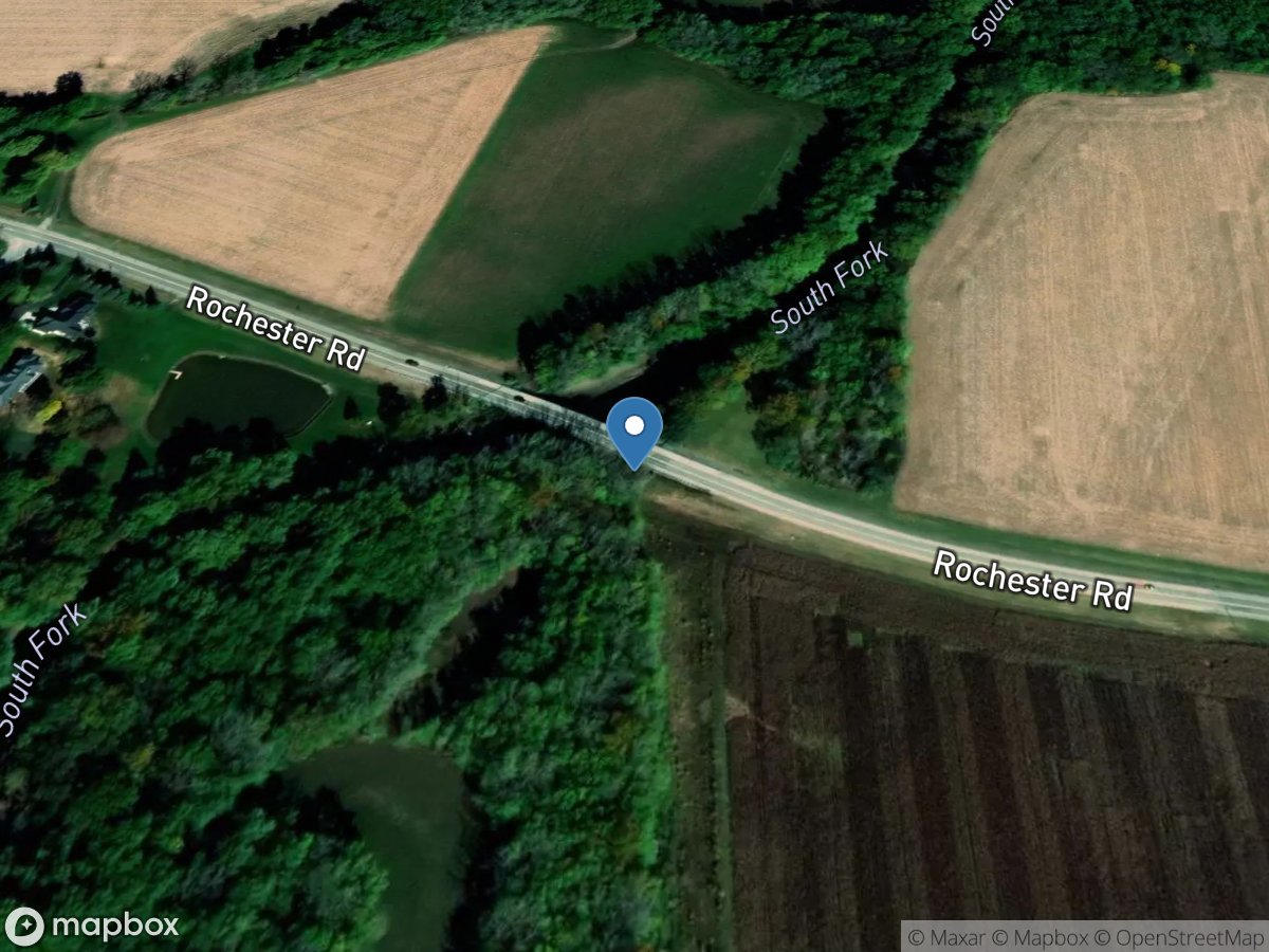 South Fork Sangamon River below Rochester, IL location