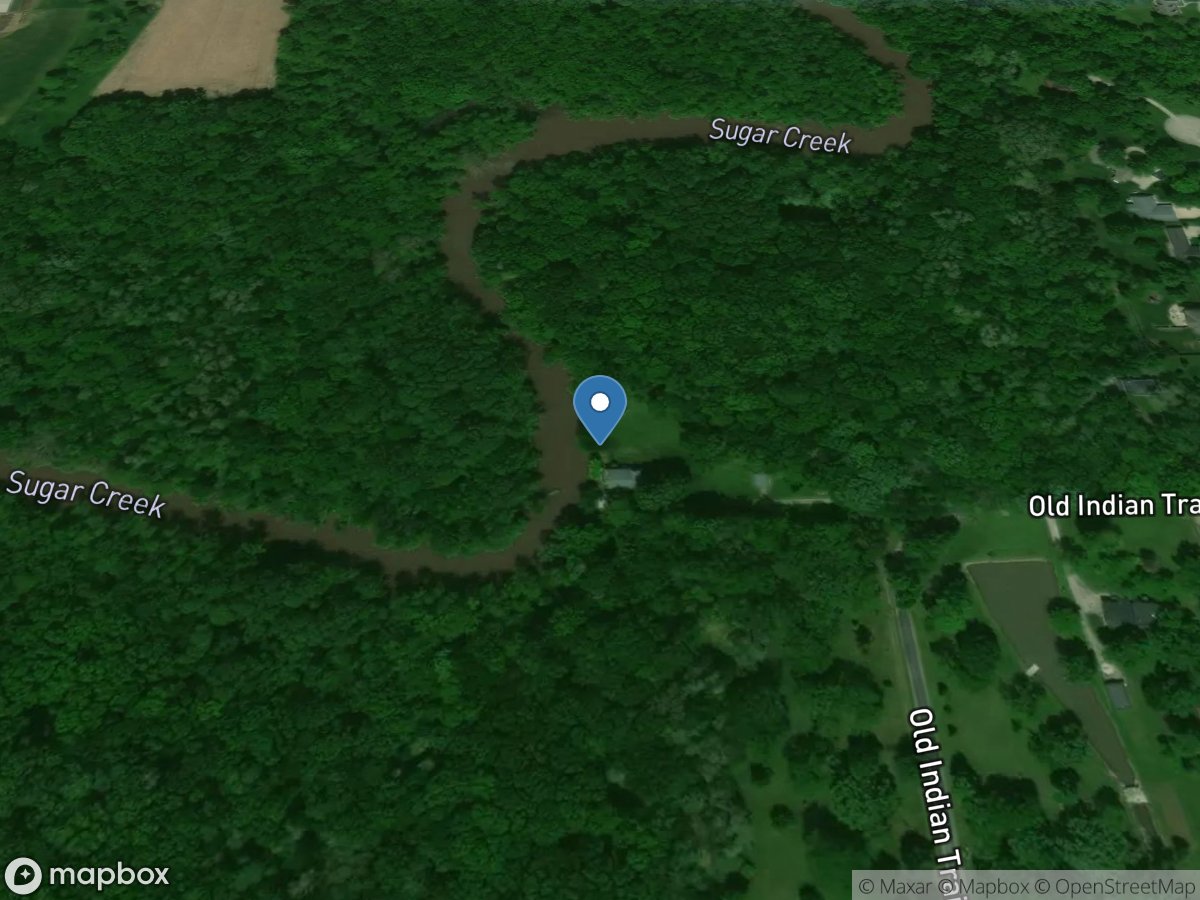 Sugar Creek near Chatham, IL location