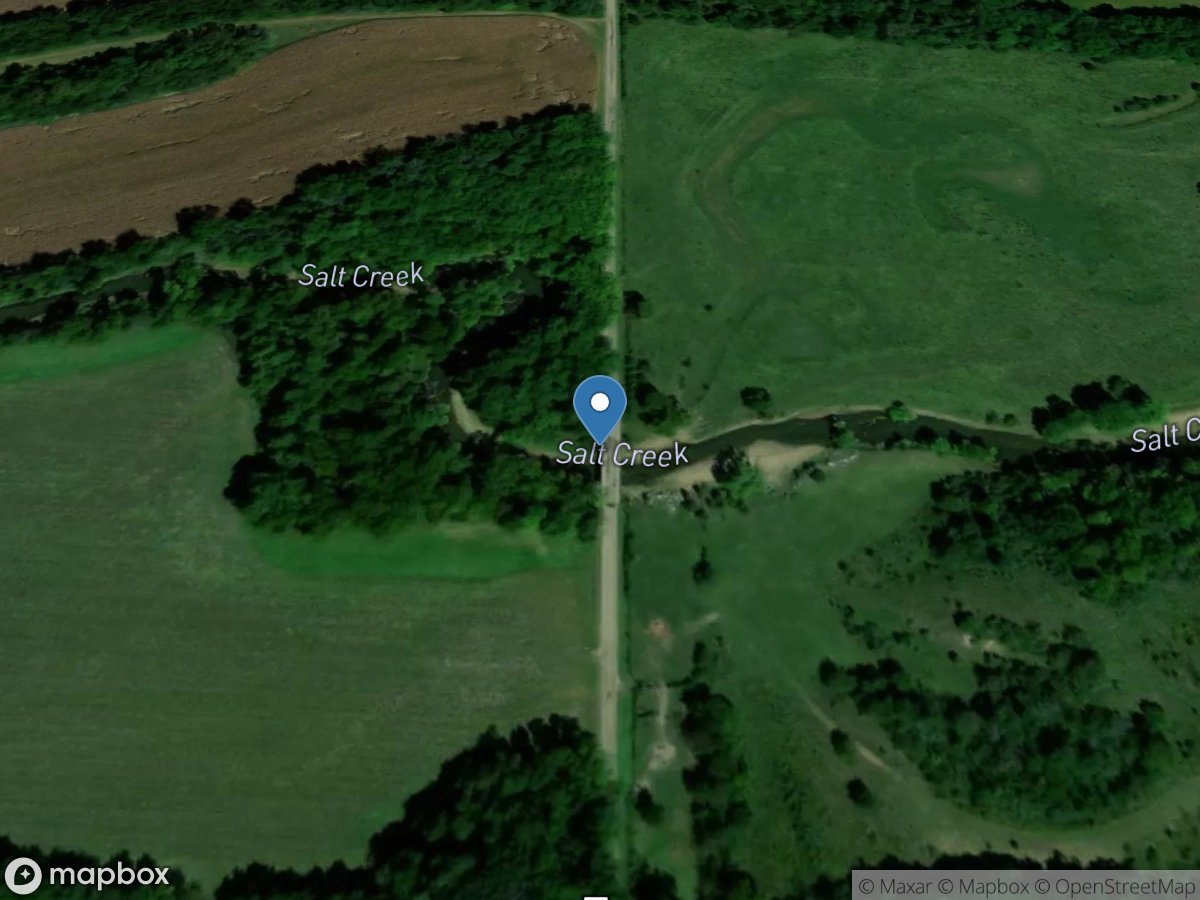 Salt Creek at Brush College Road near Clinton, IL location