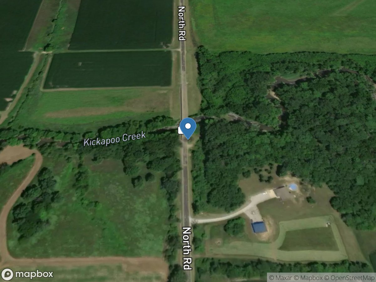 Kickapoo Creek at Waynesville, IL location