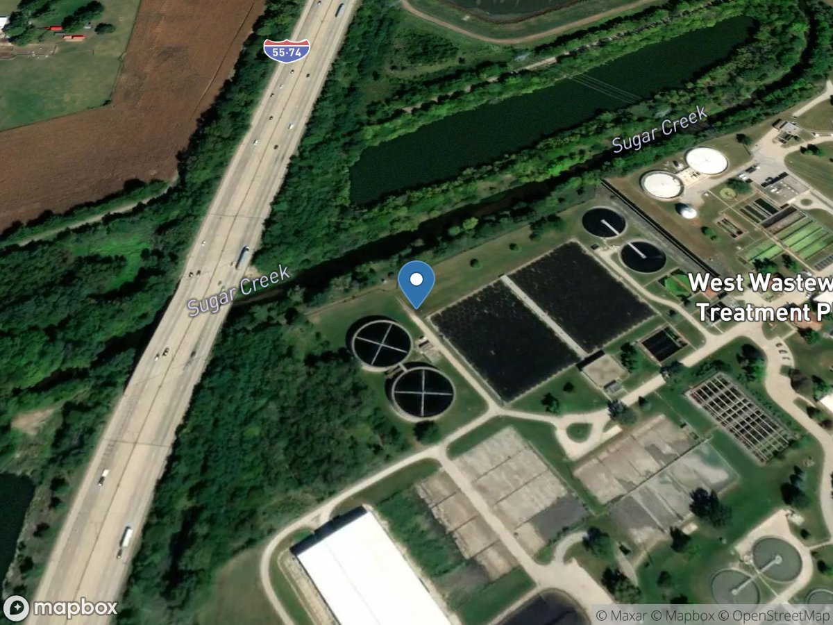 Sugar Creek near Bloomington, IL location