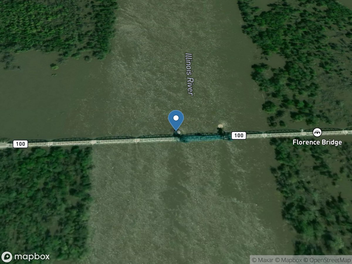 Illinois River at Florence, IL location