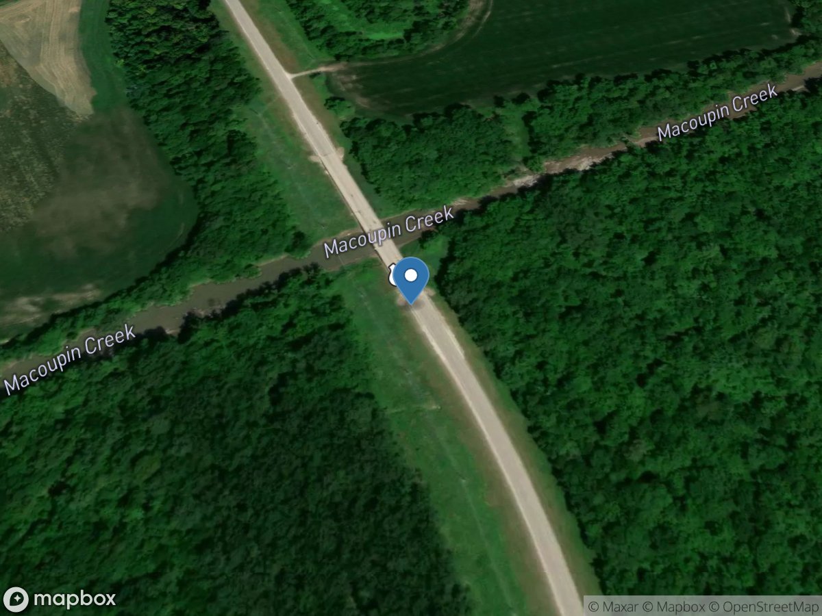 MacOupin Creek near Kane, IL location