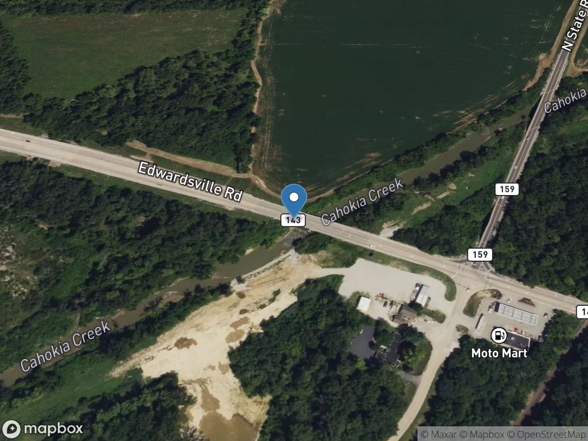 Cahokia Creek at Edwardsville, IL location