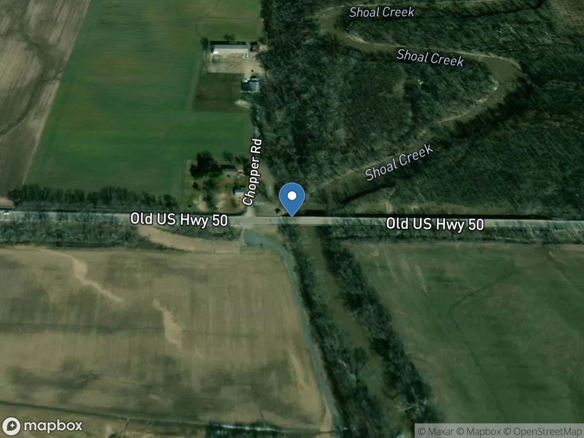 Shoal Creek near Breese, IL location