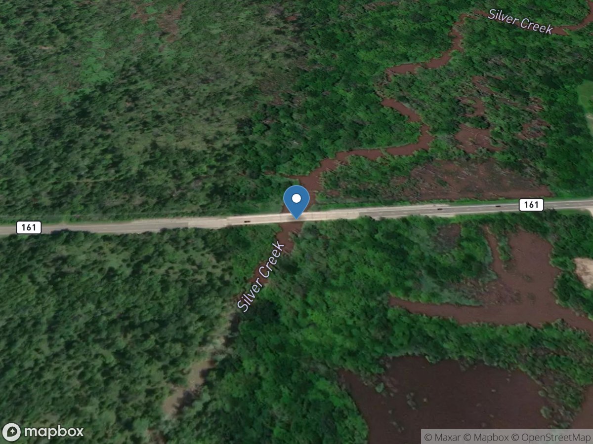 Silver Creek at Route 161 near Mascoutah, IL location