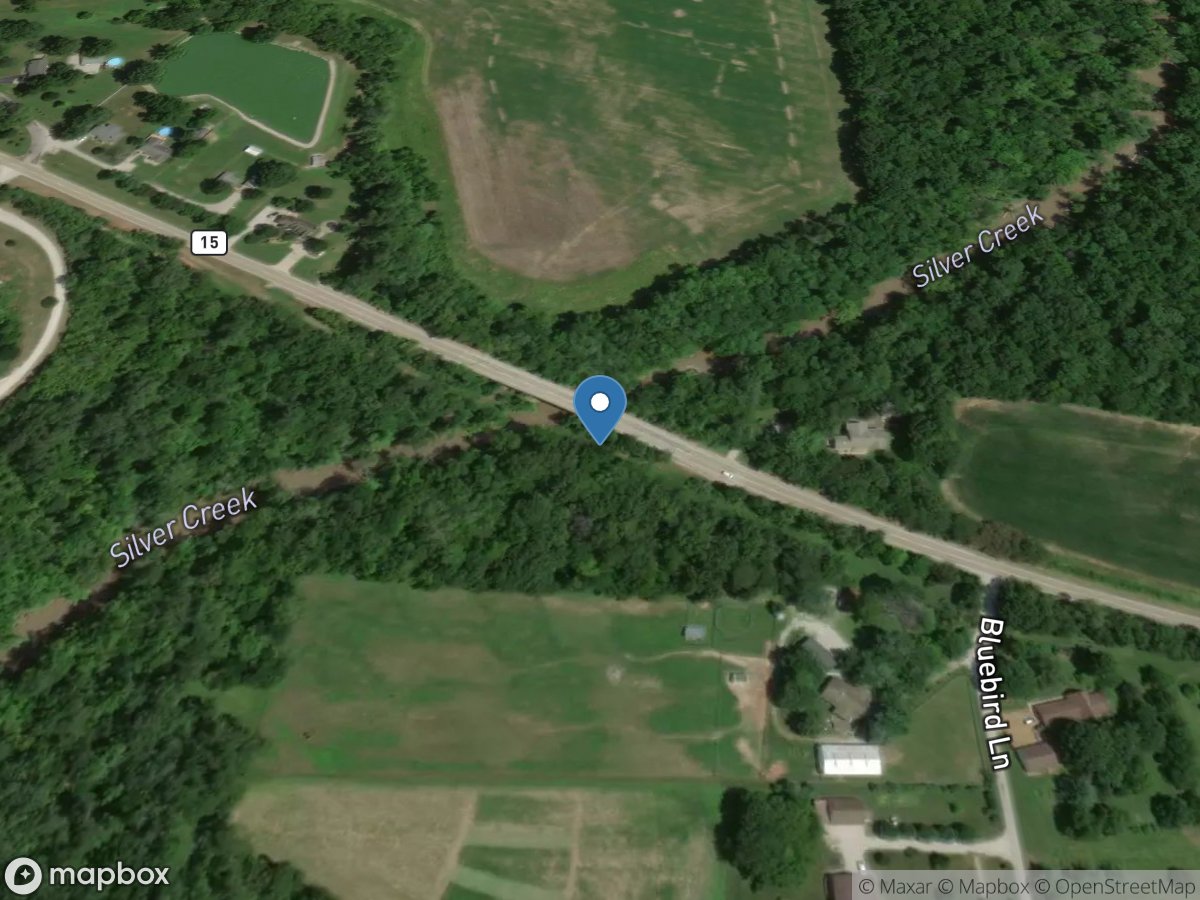 Silver Creek near Freeburg, IL location