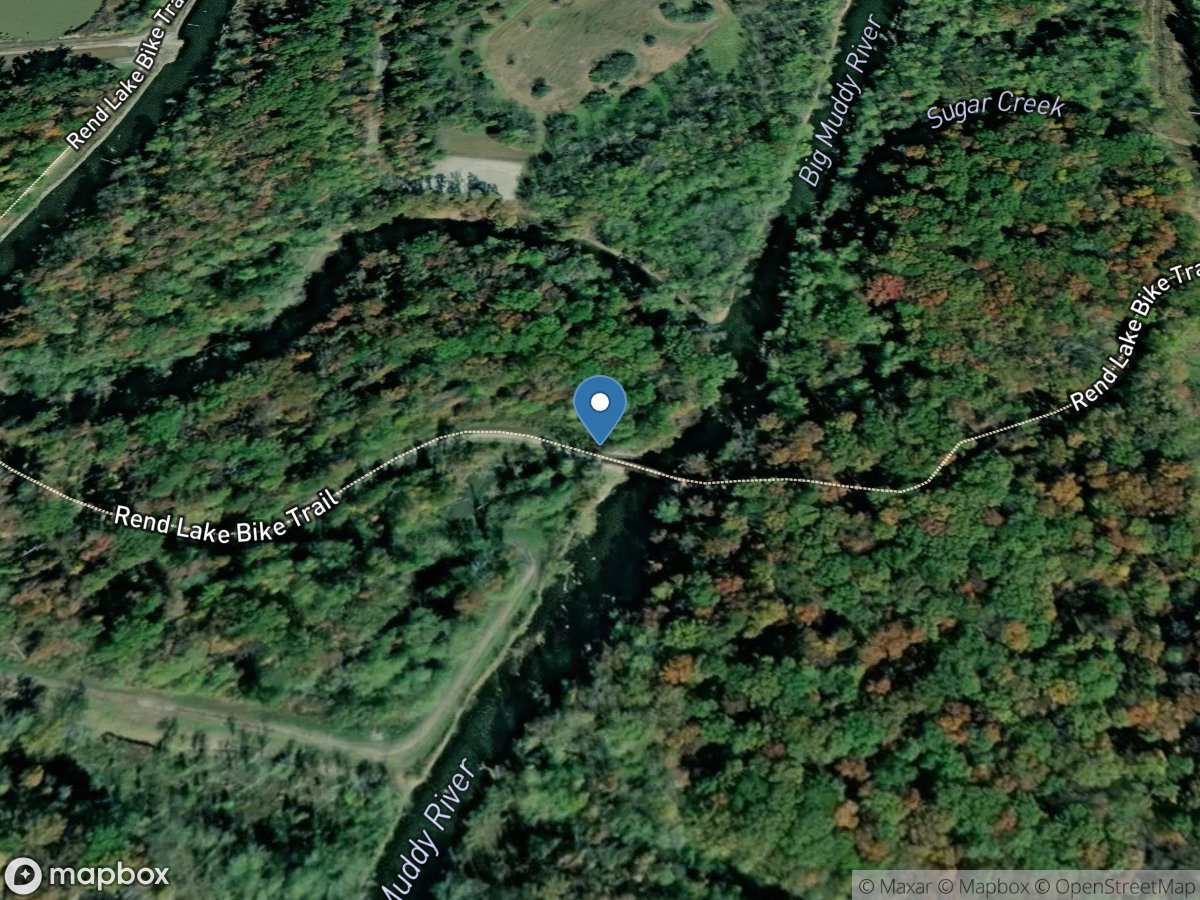 Big Muddy River below Rend Lake near Benton, IL location