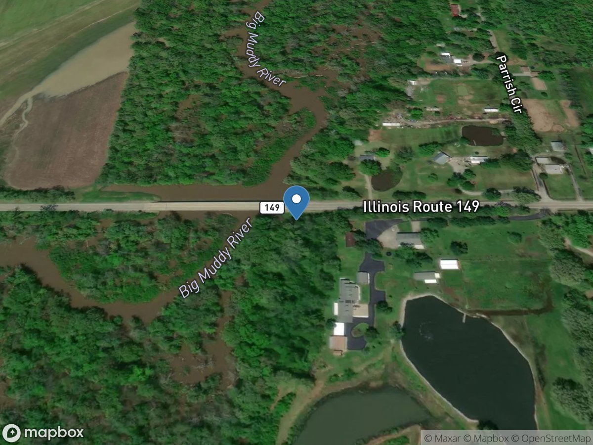 Big Muddy River at Plumfield, IL location