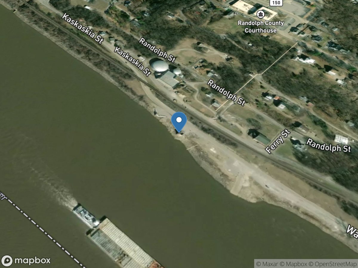 Mississippi River at Chester, IL location