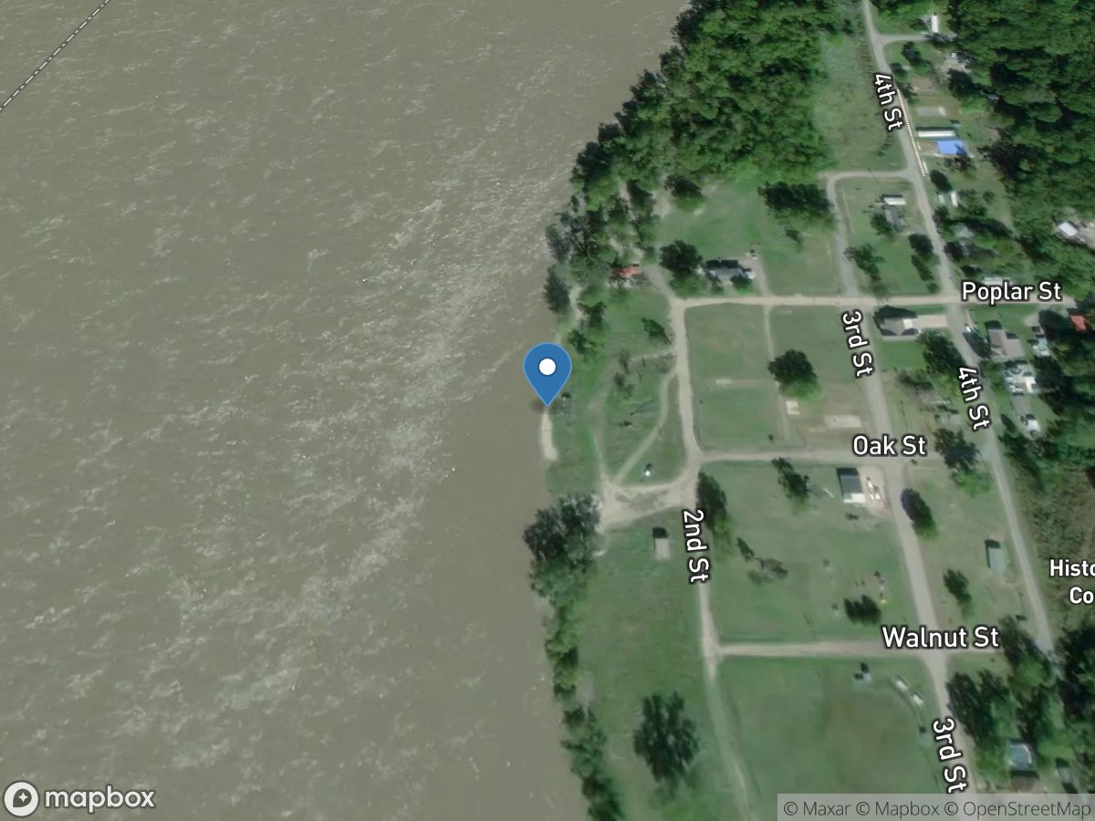 Mississippi River at Thebes, IL location