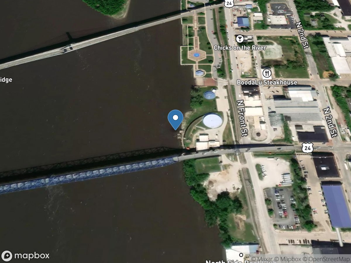 Mississippi River at Quincy, IL (corps) location