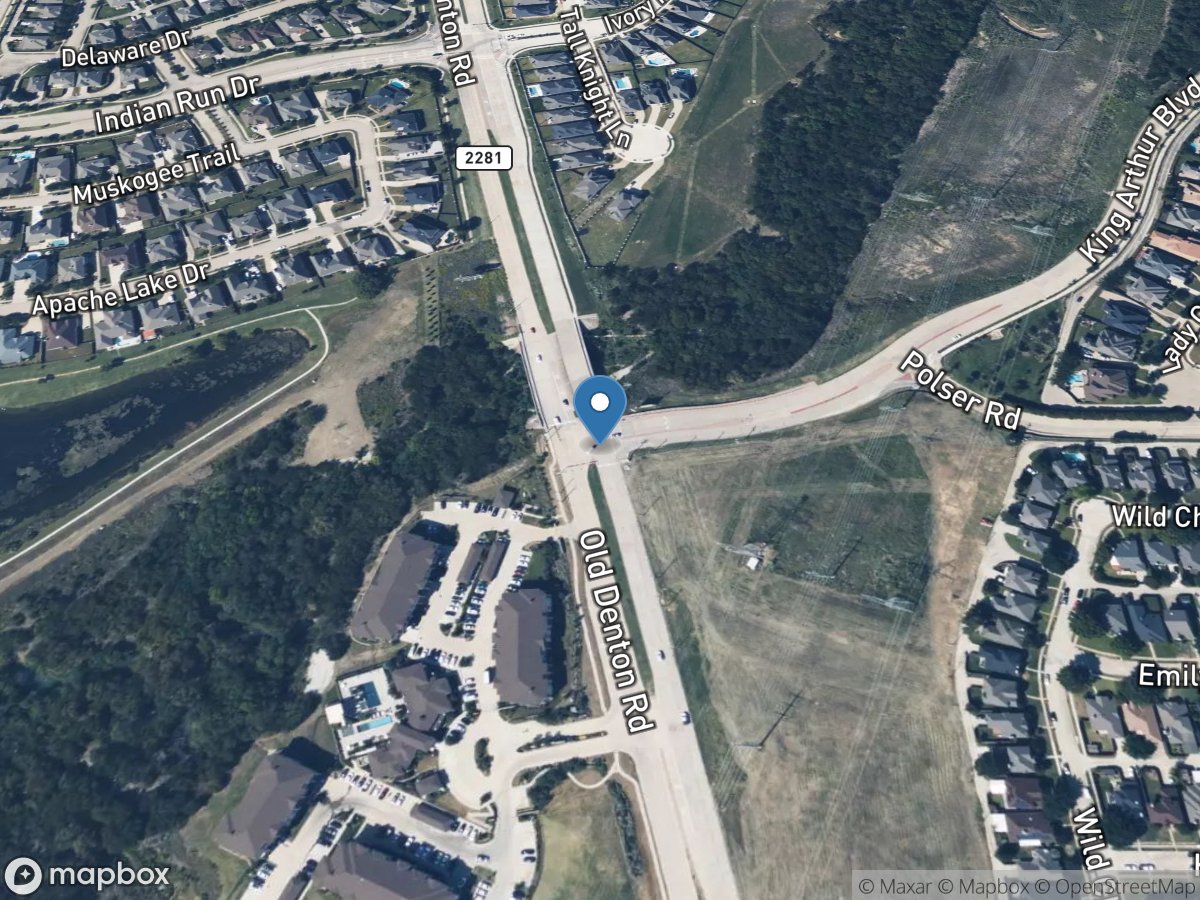 Indian Creek at FM 2281, Carrollton, TX location