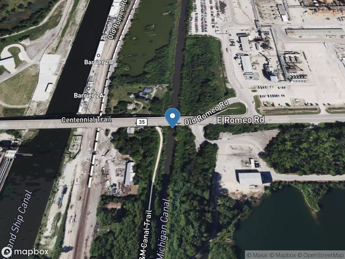 Illinois-Michigan Canal at Romeoville, IL location