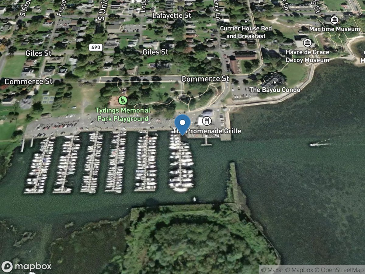 Ches Bay at Mouth of Susq River at Havre de Grace, MD location